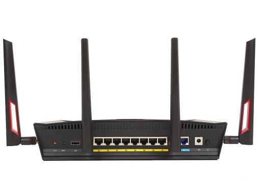 Маршрутизатор ASUS RT-AC88U Двухдиапазонный маршрутизатор с поддержкой Wi-Fi 802.11ac (до 3167 Мбит/с)  и Gigabit Ethernet