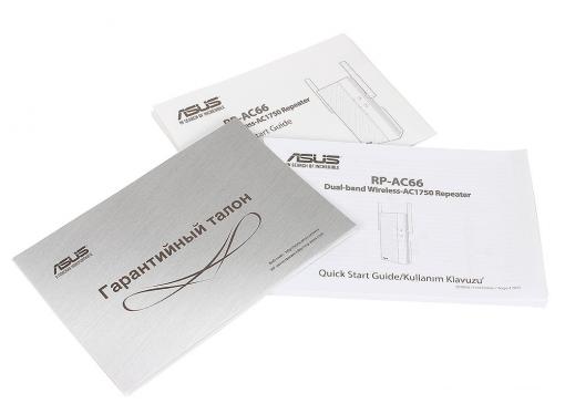 Усилитель Wi-Fi сигнала ASUS RP-AC66 Двухдиапазонный беспроводной повторитель стандарта Wi-Fi 802.11ac