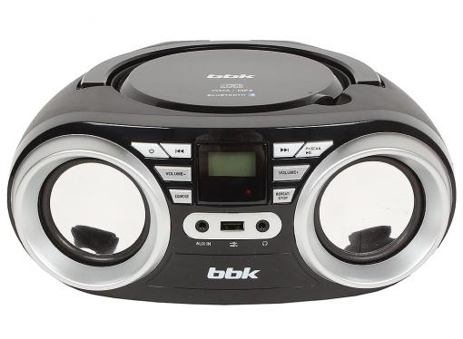 Аудиомагнитола BBK BX160BT черный/металлик