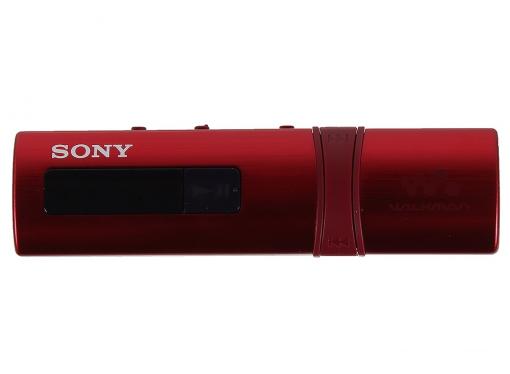 Плеер Sony NWZ-B183F МР3 плеер, 4GB, FM тюнер, красный