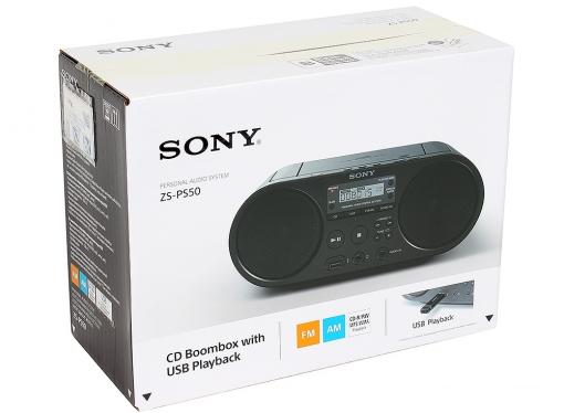 Аудиомагнитола Sony ZS-PS50CP Черный