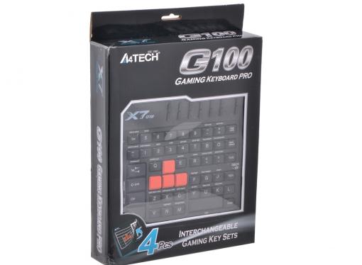 Клавиатура A4Tech X7-G100 Черная, игровая