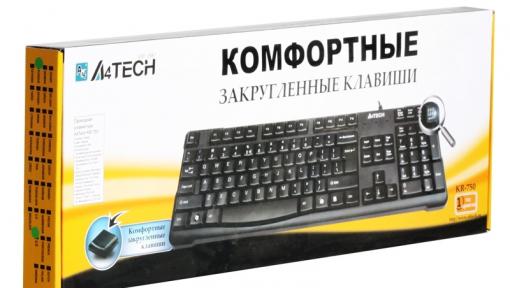 Клавиатура A4Tech KR-750 USB (черный)