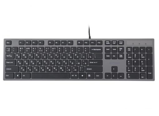 Клавиатура A4Tech KV-300H, USB (серый) X-Key, слим, компакт.