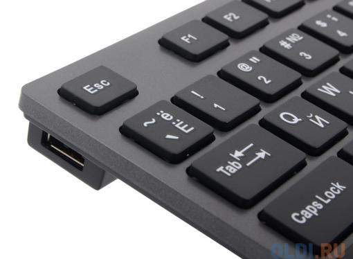 Клавиатура A4Tech KV-300H, USB (серый) X-Key, слим, компакт.
