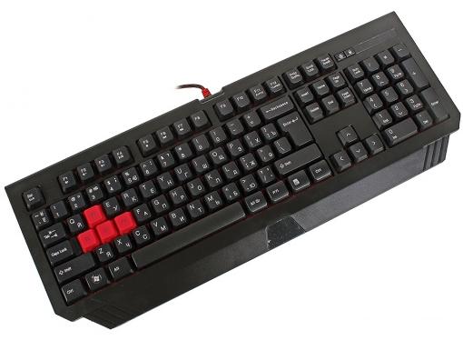 Клавиатура + мышь A4 Bloody Q1500 (Q110+Q9) черный USB Multimedia Gamer