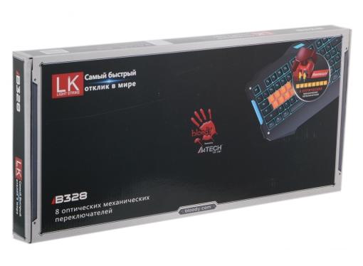 Клавиатура A4Tech Bloody B328 черная USB Multimedia Gamer LED