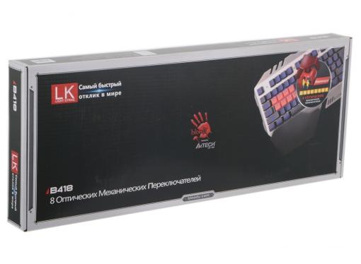 Клавиатура A4Tech Bloody B418 USB Multimedia Gamer LED