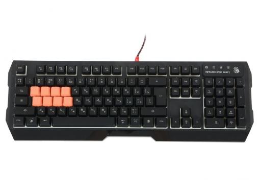 Клавиатура A4Tech Bloody B188 черный USB Multimedia Gamer LED