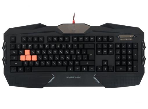 Клавиатура A4Tech Bloody B254 черный USB Multimedia Gamer LED