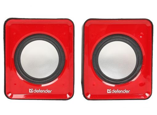 Колонки DEFENDER SPK 22 красный 5 Вт, питание от USB