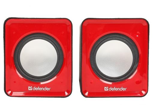 Колонки DEFENDER SPK 22 красный 5 Вт, питание от USB