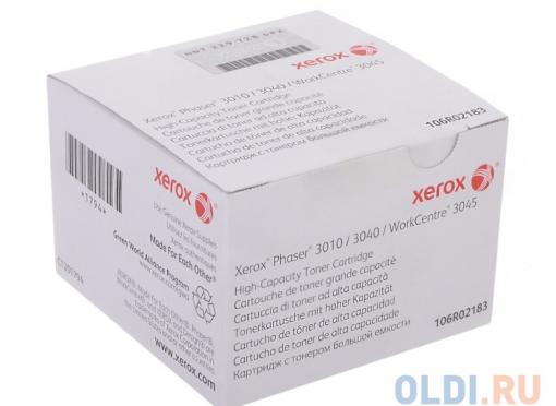 Картридж Xerox 106R02183 для Phaser 3010/WorkCentre 3045/B. Чёрный. 2300 страниц.