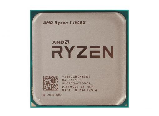 Процессор AMD Ryzen 5 1600X WOF (BOX without cooler) 95W, 6C/12T, 4.0Gh(Max), 19MB(L2-3MB+L3-16MB), AM4 (YD160XBCAEWOF)