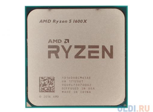 Процессор AMD Ryzen 5 1600X OEM 95W, 6C/12T, 4.0Gh(Max), 19MB(L2-3MB+L3-16MB), AM4 (YD160XBCM6IAE)