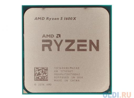 Процессор AMD Ryzen 5 1600X OEM 95W, 6C/12T, 4.0Gh(Max), 19MB(L2-3MB+L3-16MB), AM4 (YD160XBCM6IAE)