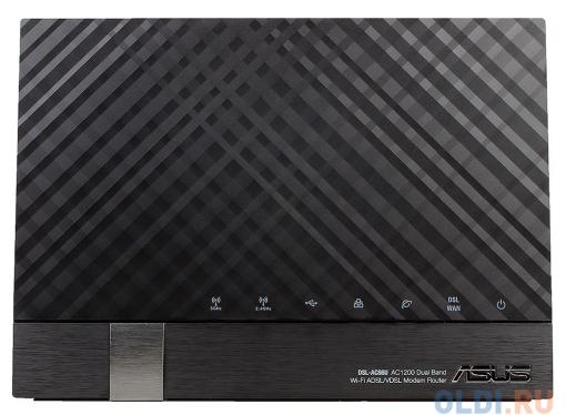 Маршрутизатор ADSL  ASUS  DSL-AC56U Двухдиапазонный маршрутизатор Wi-Fi  VDSL2/ADSL  AC1200  2xUSB