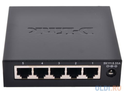 Коммутатор D-Link Switch DES-1005D Коммутатор с 5 портами 10/100Base-TX