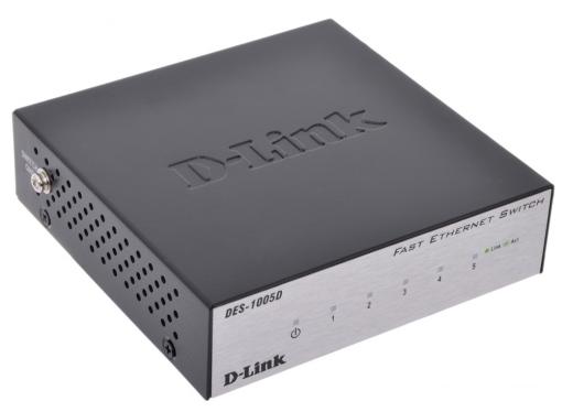 Коммутатор D-Link Switch DES-1005D Коммутатор с 5 портами 10/100Base-TX