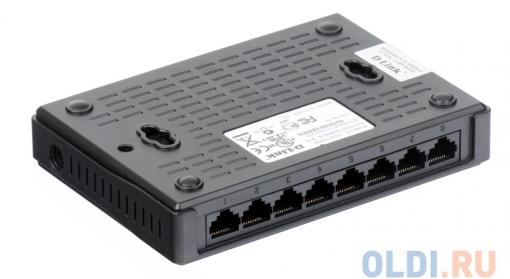 Коммутатор D-Link DGS-1008A/D1A Неуправляемый коммутатор с 8 портами 10/100/1000Base-T и функцией энергосбережения