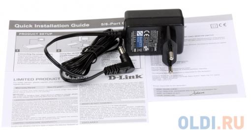 Коммутатор D-Link DGS-1008A/D1A Неуправляемый коммутатор с 8 портами 10/100/1000Base-T и функцией энергосбережения