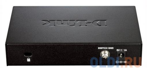 Коммутатор D-Link DGS-1100-05/A1A Настраиваемый компактный коммутатор EasySmart с 5 портами 10BASE-T/100BASE-TX/1000BASE-T