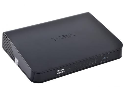 Коммутатор D-Link DGS-1016A/B1B Неуправляемый коммутатор с 16 портами 10/100/1000Base-T и функцией энергосбережения