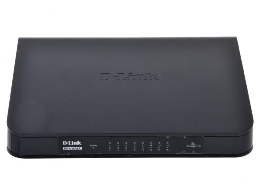 Коммутатор D-Link DGS-1016A/B1B Неуправляемый коммутатор с 16 портами 10/100/1000Base-T и функцией энергосбережения