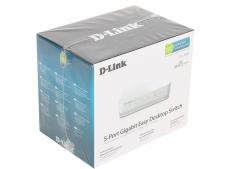 Коммутатор D-Link DGS-1005A/D1A Неуправляемый коммутатор с 5 портами 10/100/1000Base-T, функцией энергосбережения и поддержкой QoS