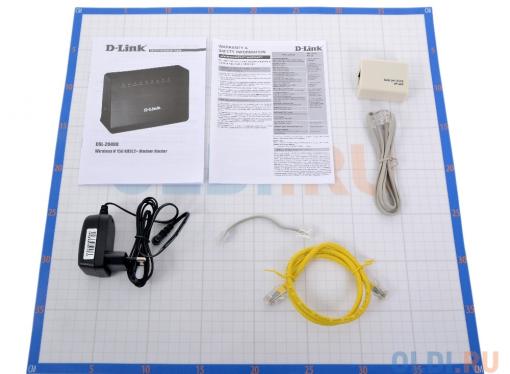 Маршрутизатор D-Link DSL-2640U/RA/U2A ADSL внешний беспроводной Ethernet роутер, 802.11n,  4xLAN, 1xADSL, сплиттер, Annex A