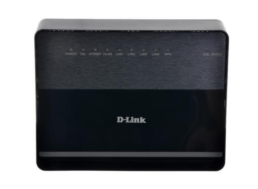 Маршрутизатор D-Link DSL-2640U/RA/U2A ADSL внешний беспроводной Ethernet роутер, 802.11n,  4xLAN, 1xADSL, сплиттер, Annex A