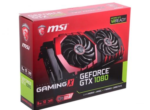 Видеокарта MSI GeForce GTX 1080 GAMING X 8G 8GB 1607 MHz NVIDIA GTX1080/GDDR5X/10108MHz/256 bit/PCI-E/ DVI DP HDMI