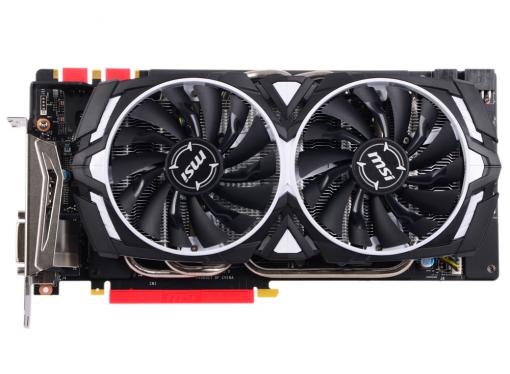 Видеокарта 8Gb (PCI-E) MSI GTX 1080 ARMOR 8G OC (GTX1080, GDDR5X, 256bit, HDCP, DVI, HDMI, 3*DP, Retail)
