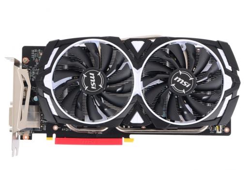 Видеокарта 3Gb (PCI-E) MSI GeForce GTX 1060 ARMOR 3G OCV1 (GTX1060, GDDR5, 192bit, HDCP, DVI, 2*HDMI, 2*DP, Retail)