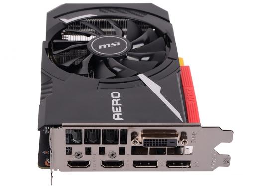 Видеокарта MSI GeForce GTX 1060 AERO ITX 3G OC 3Gb 1544Mhz NVIDIA GTX1060/GDDR5/8008MHz/192 bit/PCI-E/DVI DP HDMI