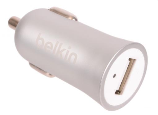 Автомобильное зарядное устройство Belkin F8M730btSLV 2.4A серебристый