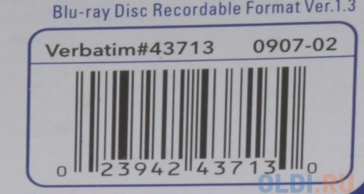 BD-R Verbatim 25Gb 6x Jewel Ink Print