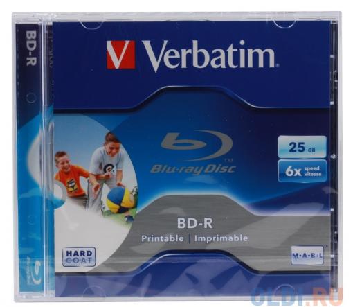 BD-R Verbatim 25Gb 6x Jewel Ink Print