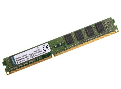 Оперативная память Kingston DDR3 4Gb, PC12800, DIMM, 1600MHz (KVR16N11S8/4) CL11 [Retail]