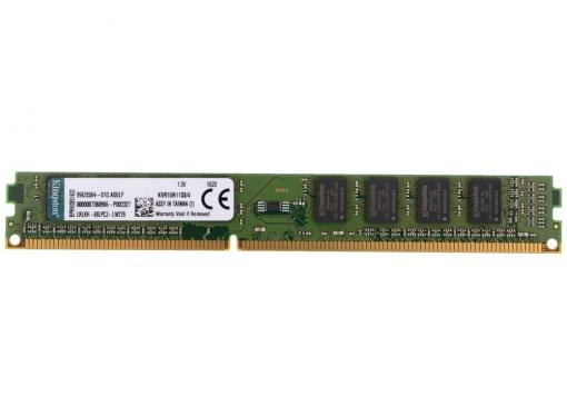 Оперативная память Kingston DDR3 4Gb, PC12800, DIMM, 1600MHz (KVR16N11S8/4) CL11 [Retail]