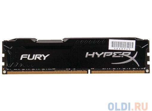 Оперативная память Kingston HyperX Fury DDR3 8Gb, PC15000, DIMM, 1866MHz (HX318C10FB/8) Black Series CL10 [Retail]