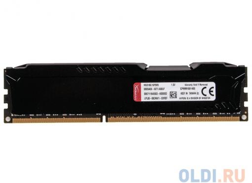 Оперативная память Kingston HyperX Fury DDR3 8Gb, PC15000, DIMM, 1866MHz (HX318C10FB/8) Black Series CL10 [Retail]
