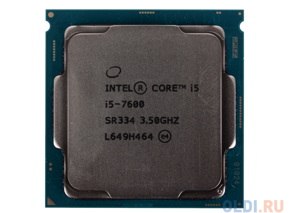 Процессор Intel Core i5-7600 OEM TPD 65W, 4/4, Base 3.50GHz - Turbo 4.10GHz, 6Mb, LGA1151 (Kaby Lake)