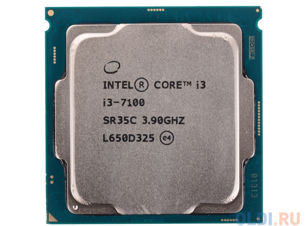 Процессор Intel Core i3-7100 OEM TPD 51W, 2/4, Base 3.9GHz, 3Mb, LGA1151 (Kaby Lake)