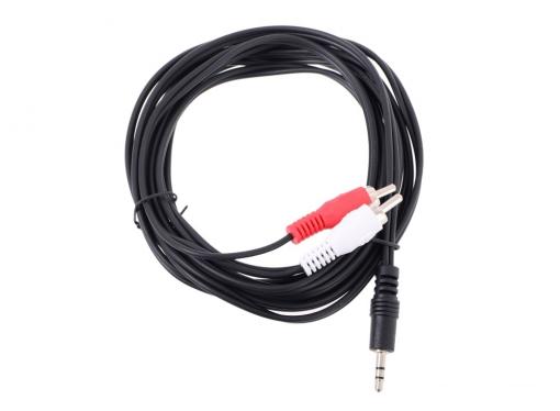 Кабель соединительный Telecom 3.5 Jack (M) - 2xRCA (M), стерео, аудио,  3м (TAV7183-3M)