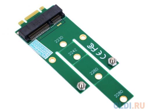 Переходник SSD NGFF(M.2) - mSATA, для подключения mSATA диска к разъему NGFF, ORIENT C293S