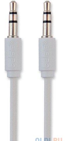 Кабель Belsis BL1028 (Jack 3,5 (3 pin) вилка - Jack 3,5 (3 pin) вилка, длина 1 м. белый)