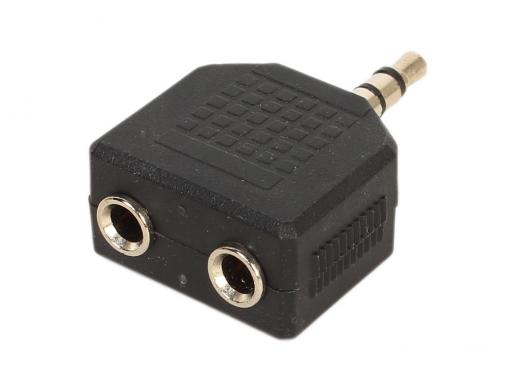Разветвитель аудио VCOM 3.5 Jack (M) - 2x3.5 Jack (F), стерео (VAD7847)