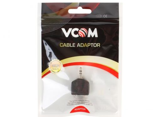 Разветвитель аудио VCOM 3.5 Jack (M) - 2x3.5 Jack (F), стерео (VAD7847)