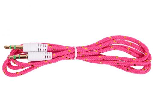 Кабель Belsis BL1110 (Jack 3.5 mm - Jack 3.5 mm,  вилка - вилка, 0,75 м, фиолетовый)